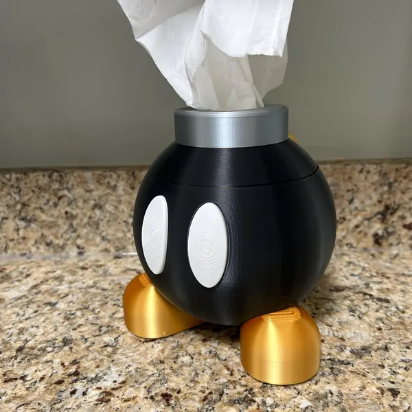 Bob-omb Mario Tissue Box
