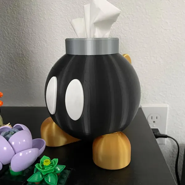 Bob-omb Mario Tissue Box