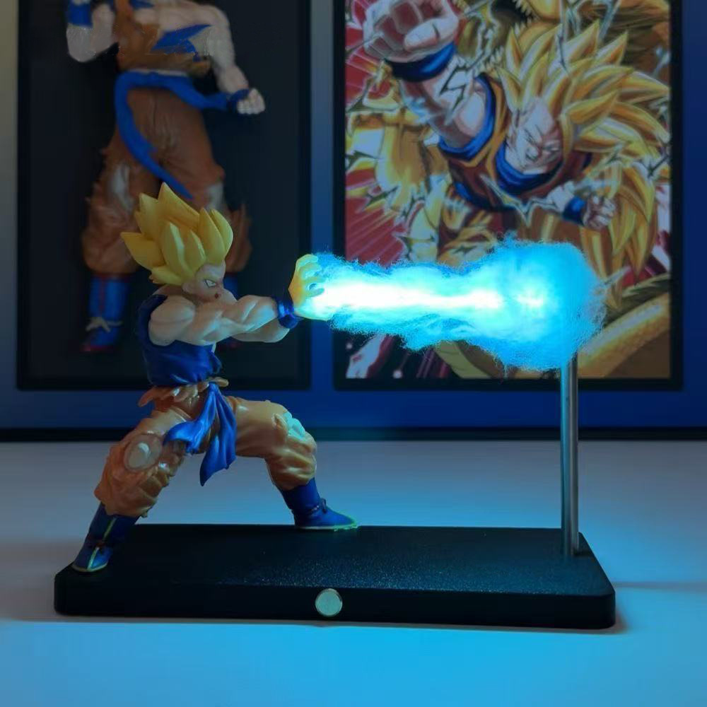 Dragon Ball Goku Kamehameha Creative Magnetic Ambient Light Model Decor