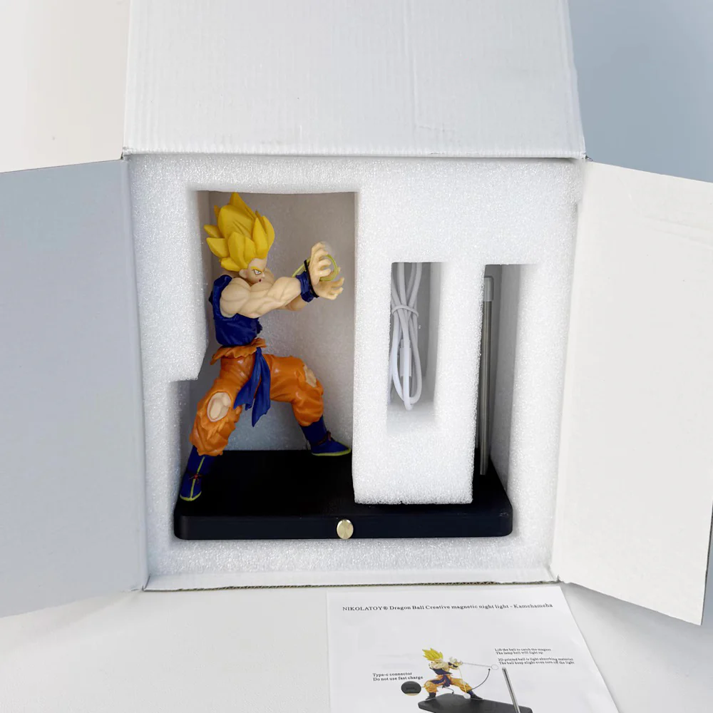 Dragon Ball Goku Kamehameha Creative Magnetic Ambient Light Model Decor