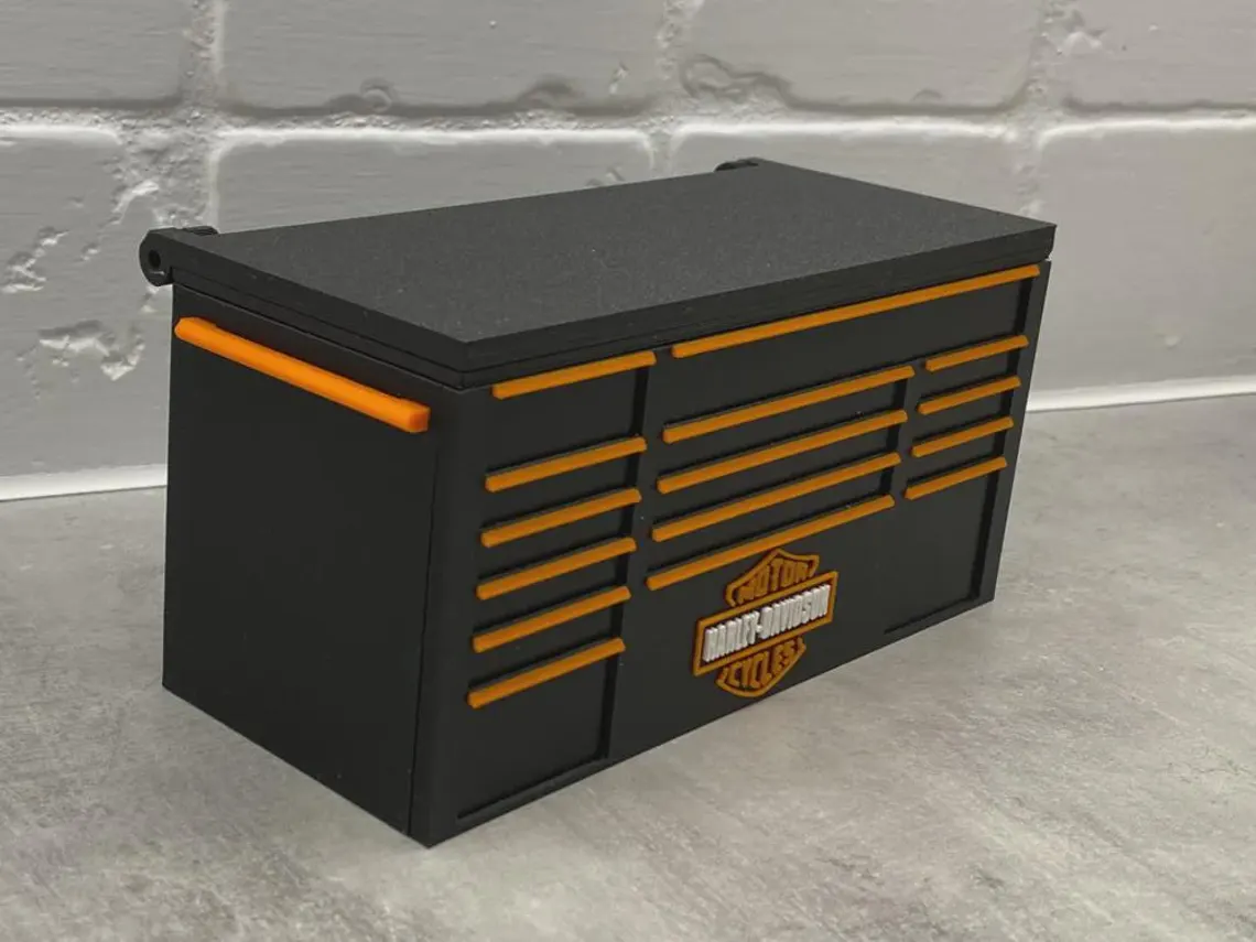 Harley-Davidson Style Toolbox Desk Organizer