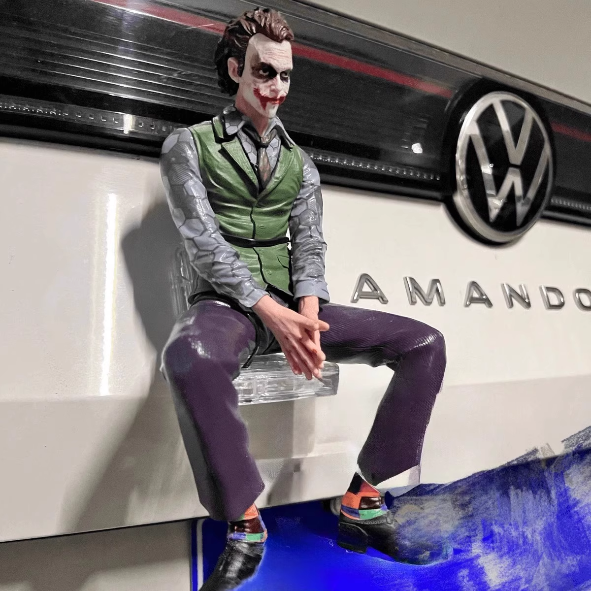 Joker Car Art Sculpture