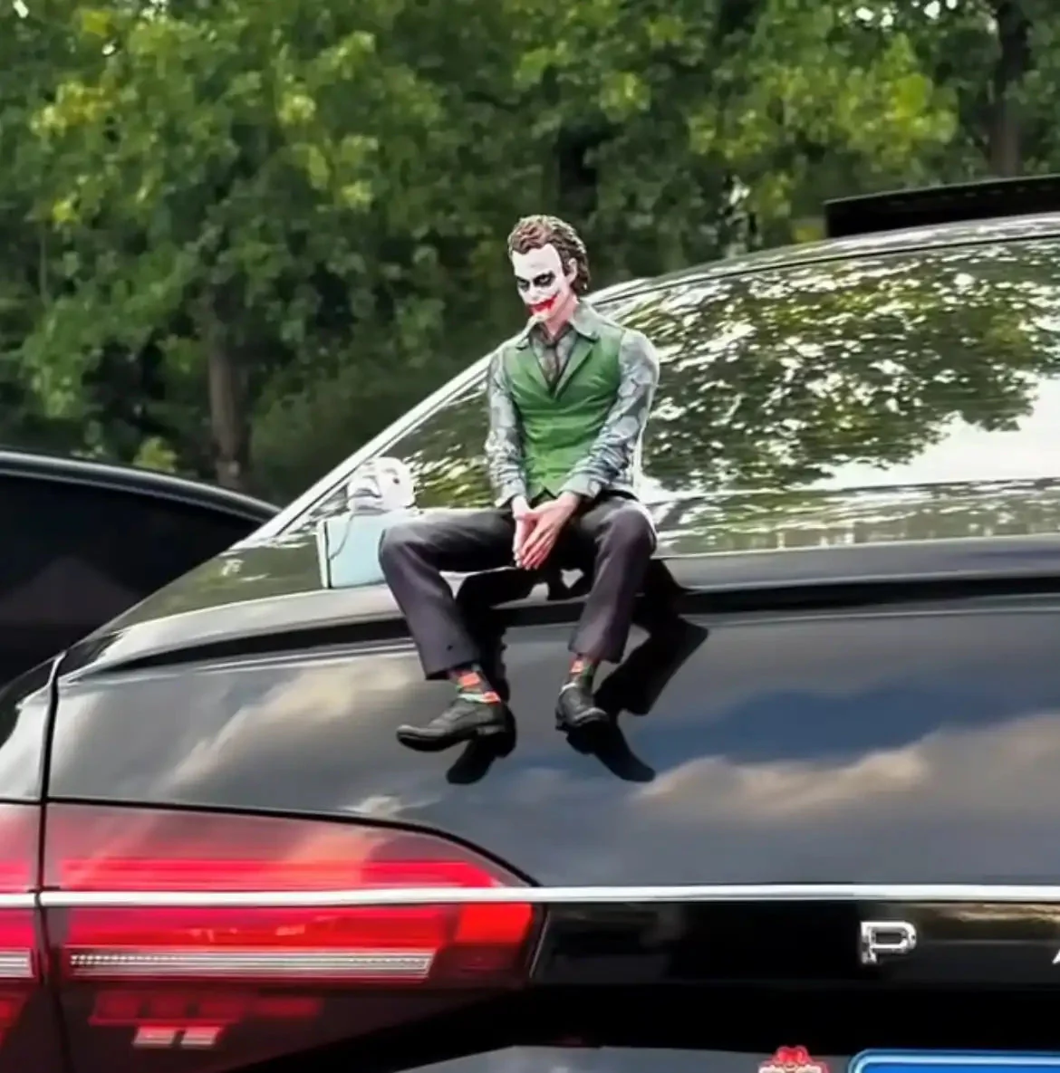 Joker Car Art Sculpture
