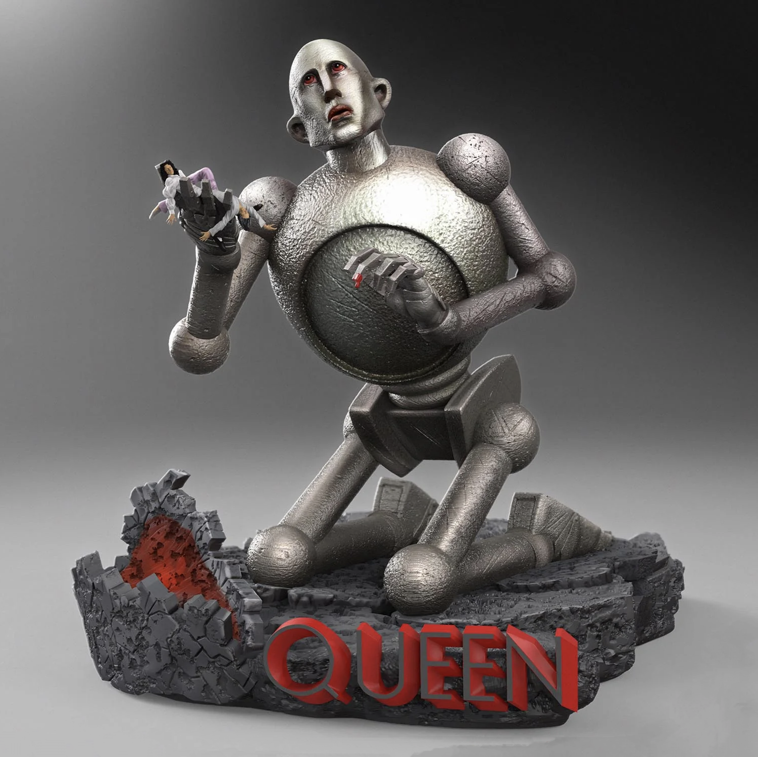 Queen Frank the Robot Statue
