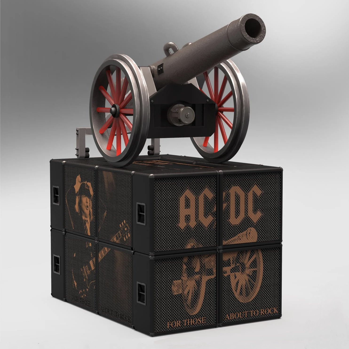 AC/DC For Those About to Rock Cannon Statue