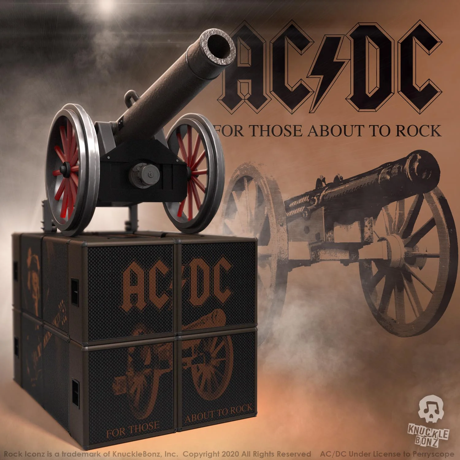 AC/DC For Those About to Rock Cannon Statue
