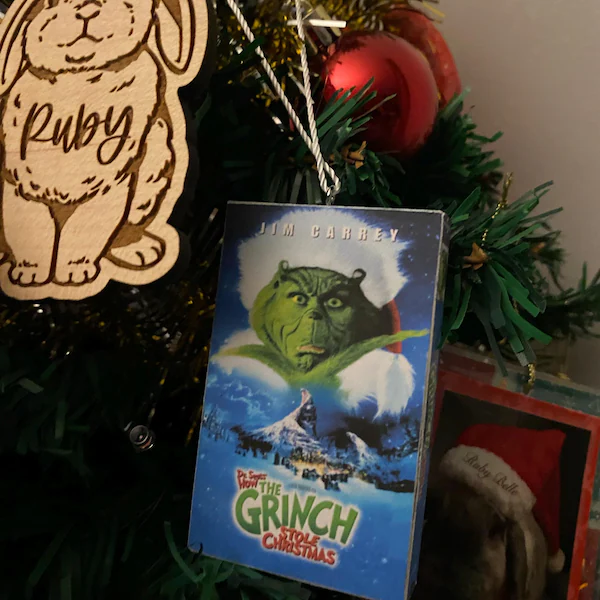 Mini VHS Christmas Movie Ornament
