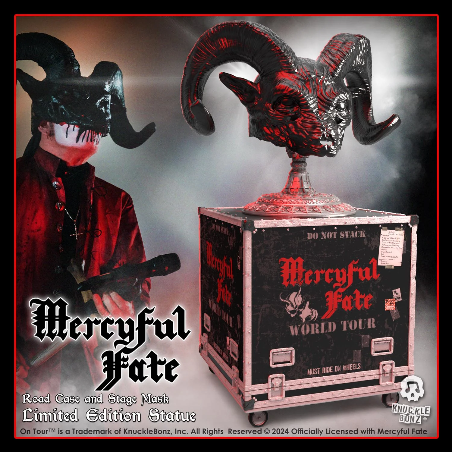 Mercyful Fate Stage Mask Road Case Statue