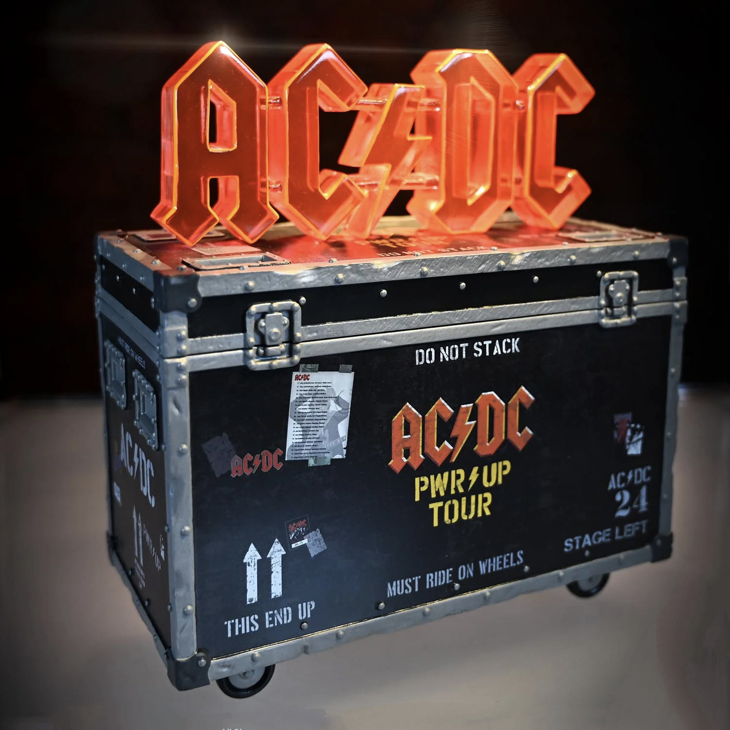 AC/DC PWR UP Road Case Statue
