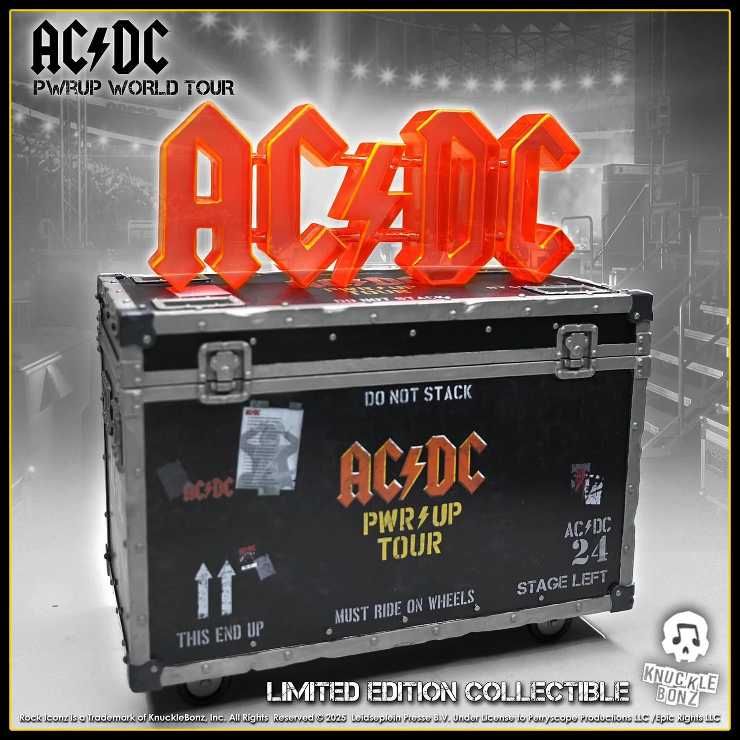 AC/DC PWR UP Road Case Statue