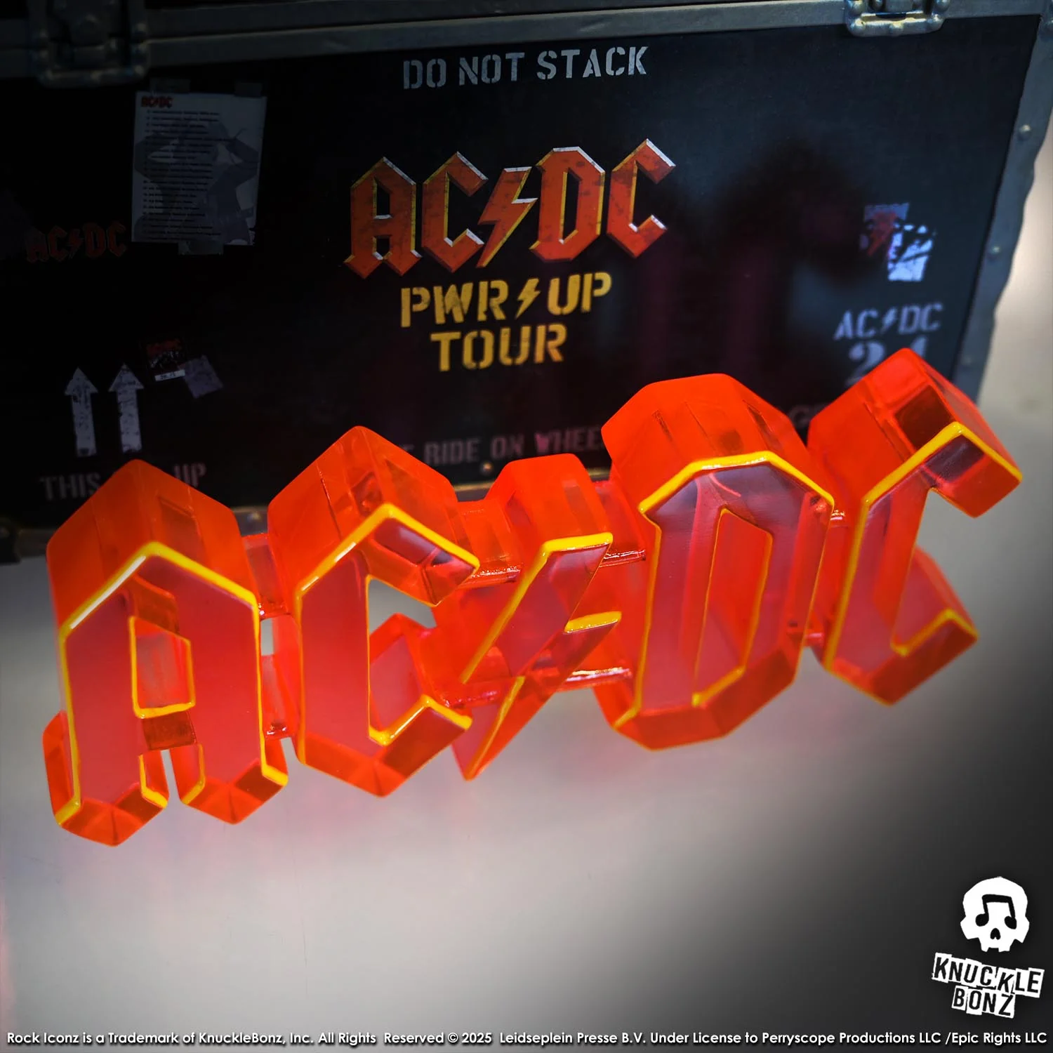 AC/DC PWR UP Road Case Statue