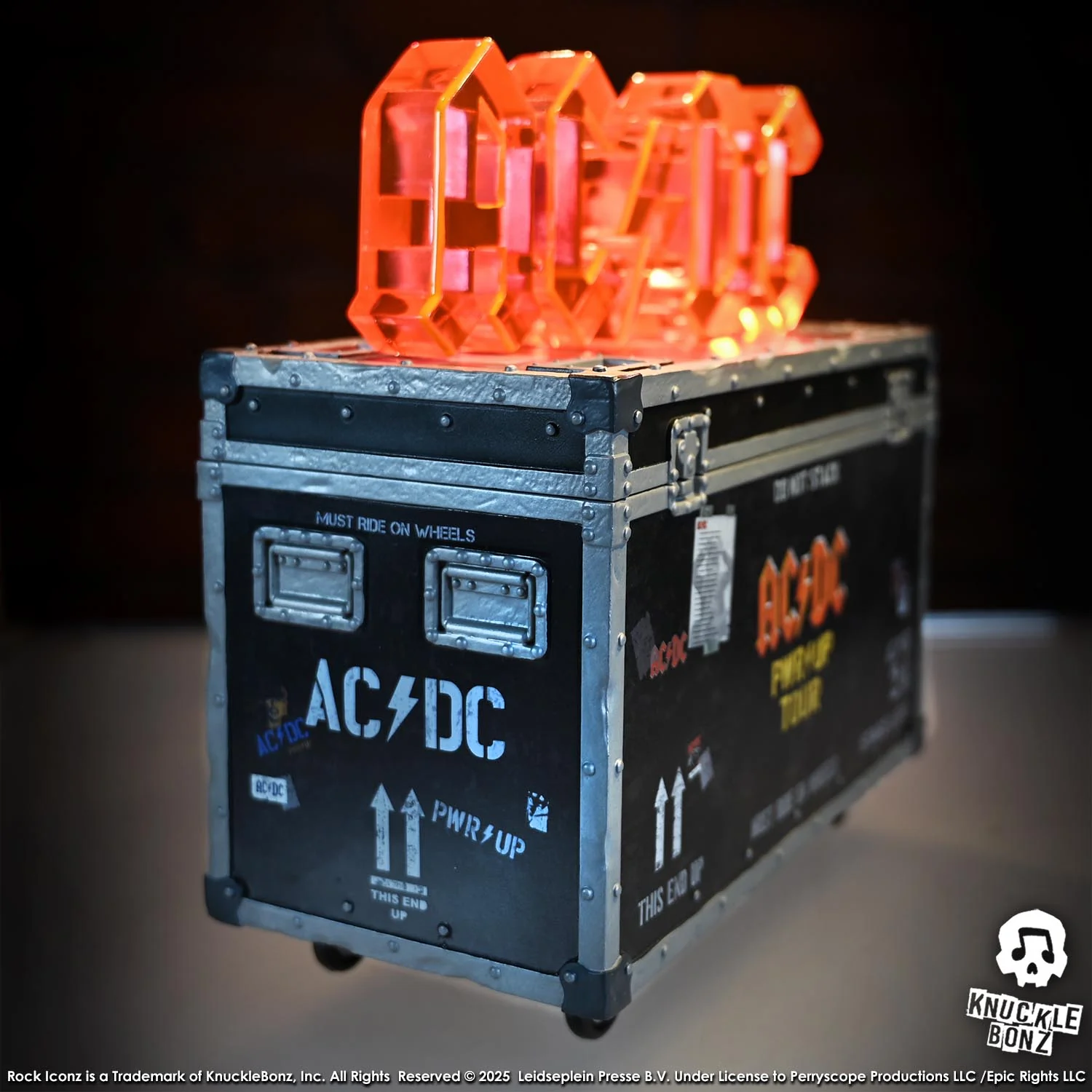 AC/DC PWR UP Road Case Statue