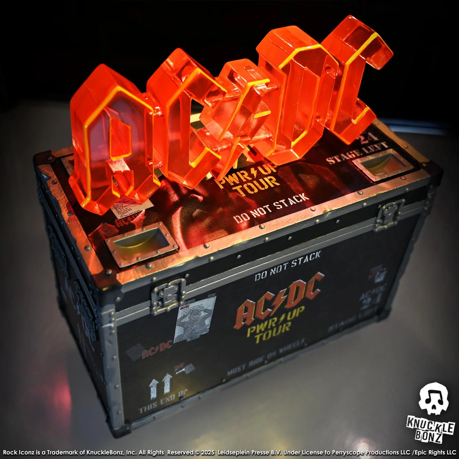 AC/DC PWR UP Road Case Statue