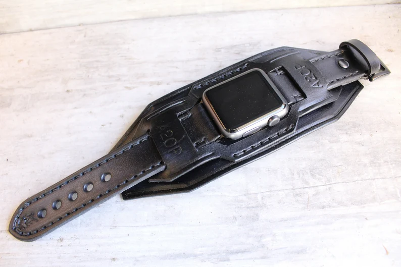 Apple Watch Cuff Leather Band