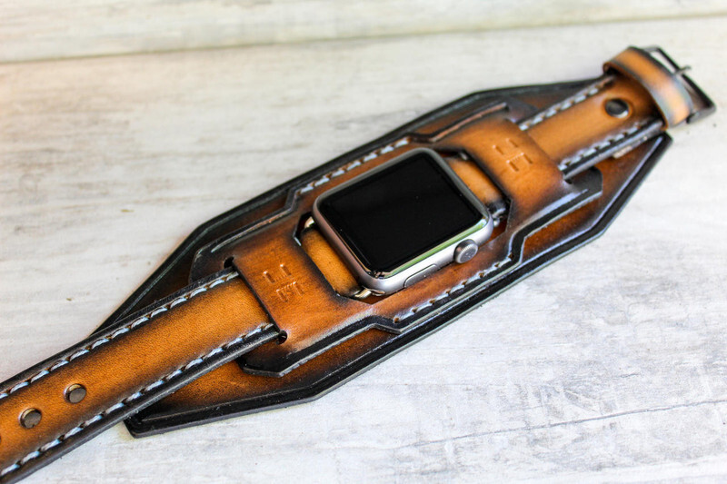 Apple Watch Cuff Leather Band