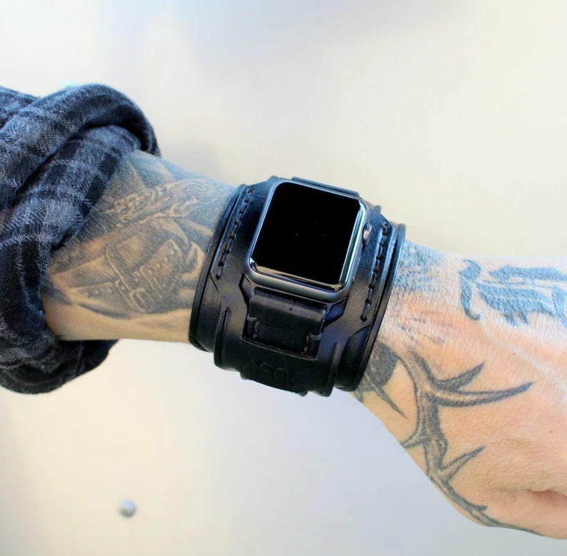 Apple Watch Cuff Leather Band