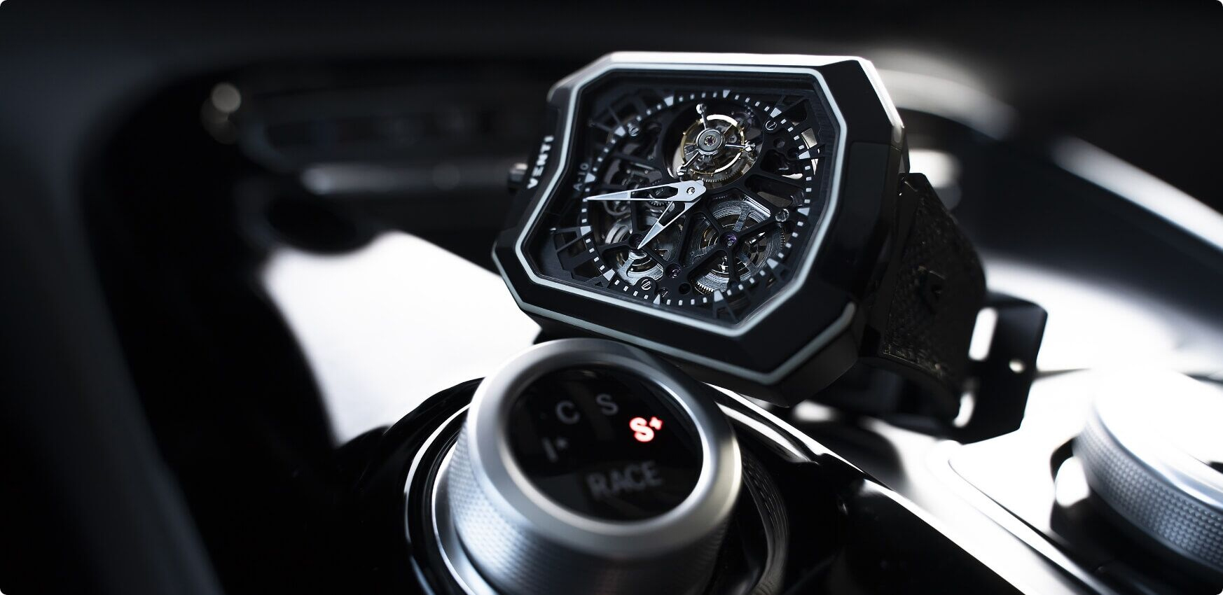 Tourbillon-Titanium Sports Car Automatic Watch