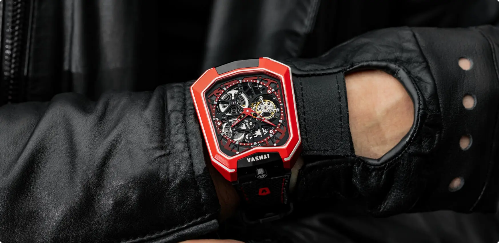 Tourbillon-Titanium Sports Car Automatic Watch