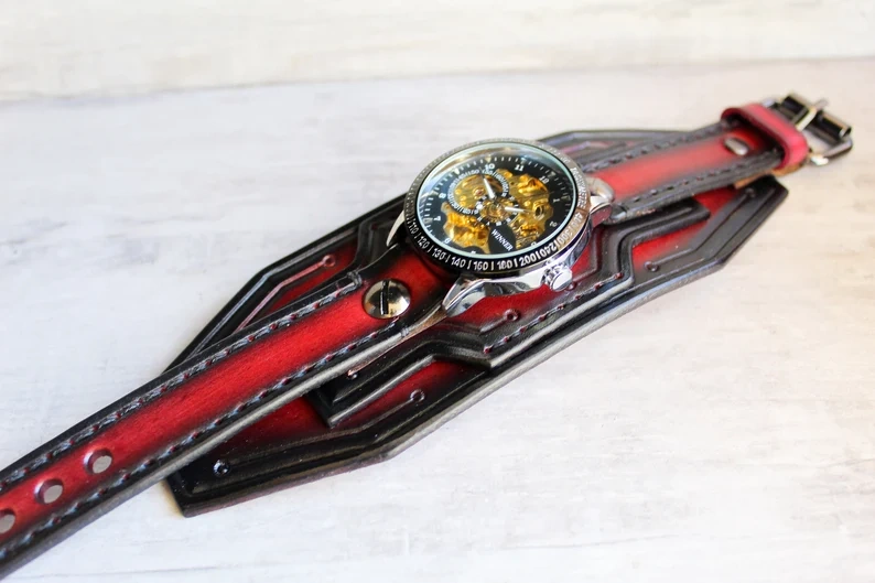 Steampunk Waterproof Cuff Watch