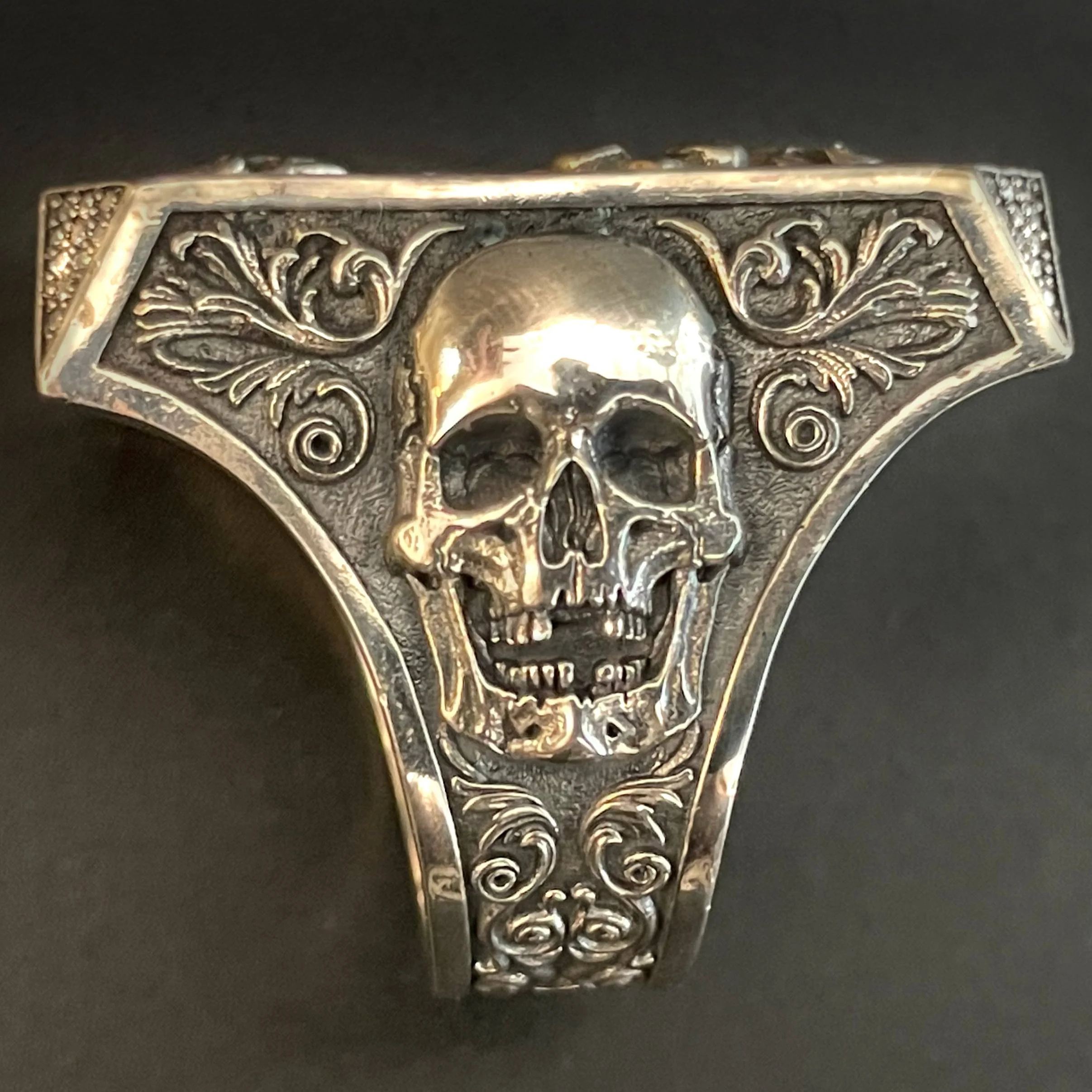Polish Crusader Cross Skull Ring (The last 26 items in stock)