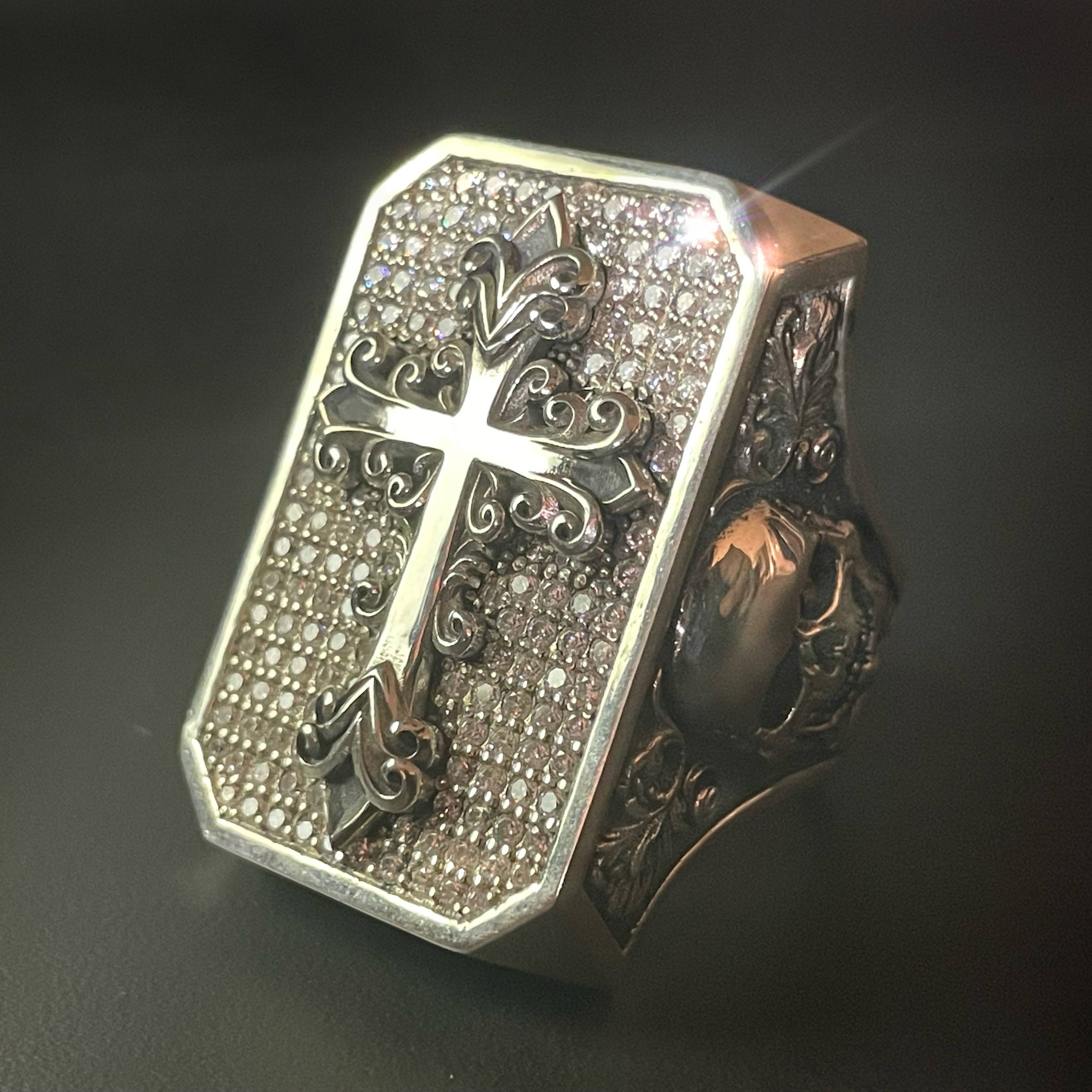 Polish Crusader Cross Skull Ring (The last 26 items in stock)