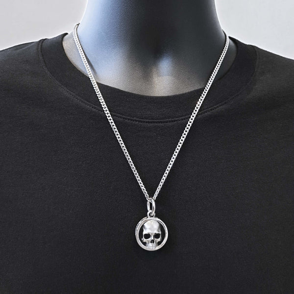 Till Death Do Us Part 925 Silver Skull Pendant