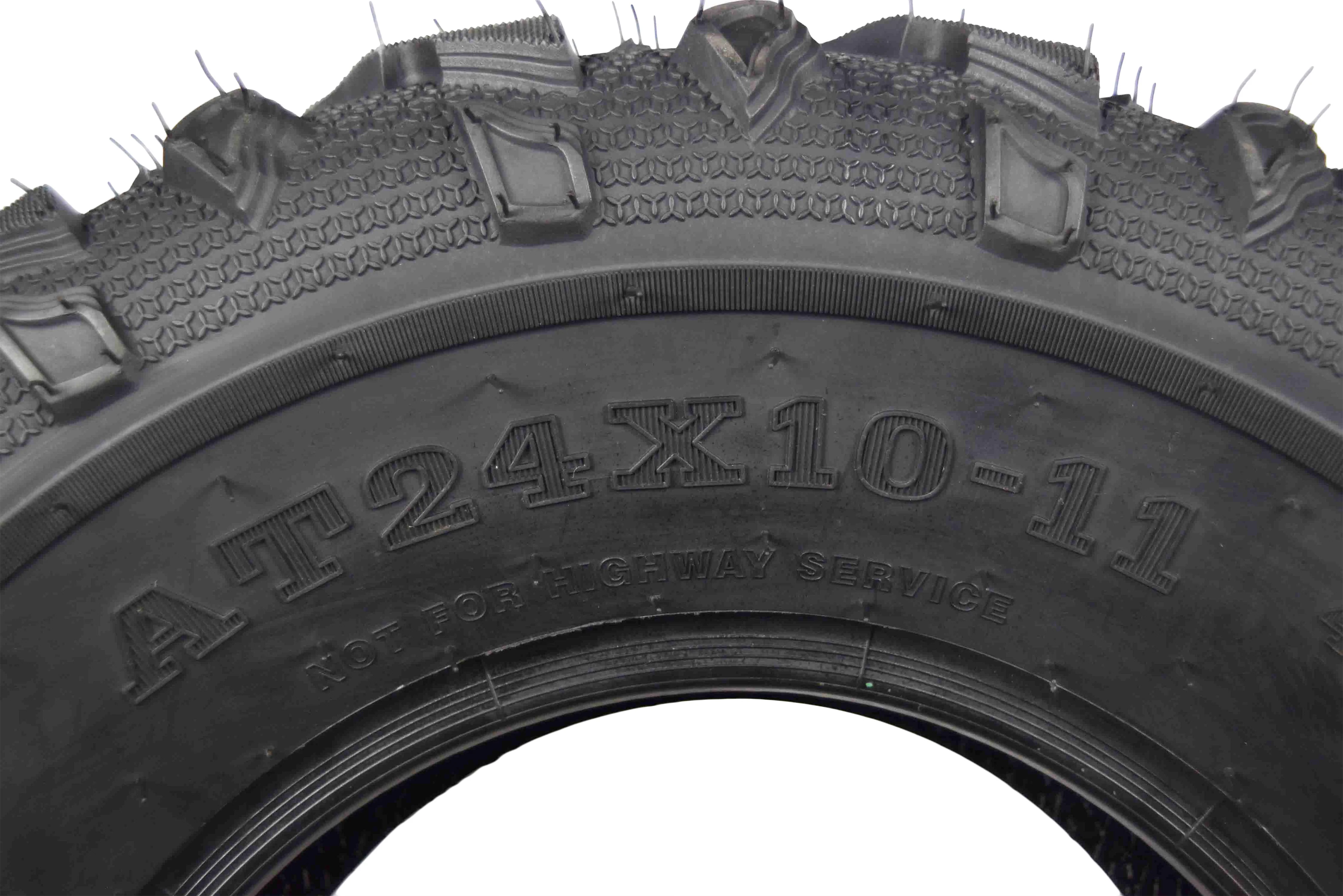 MASSFX Grinder 24x10-11 Rear ATV Tire 6 Ply for Soft/Hard Pack Ground