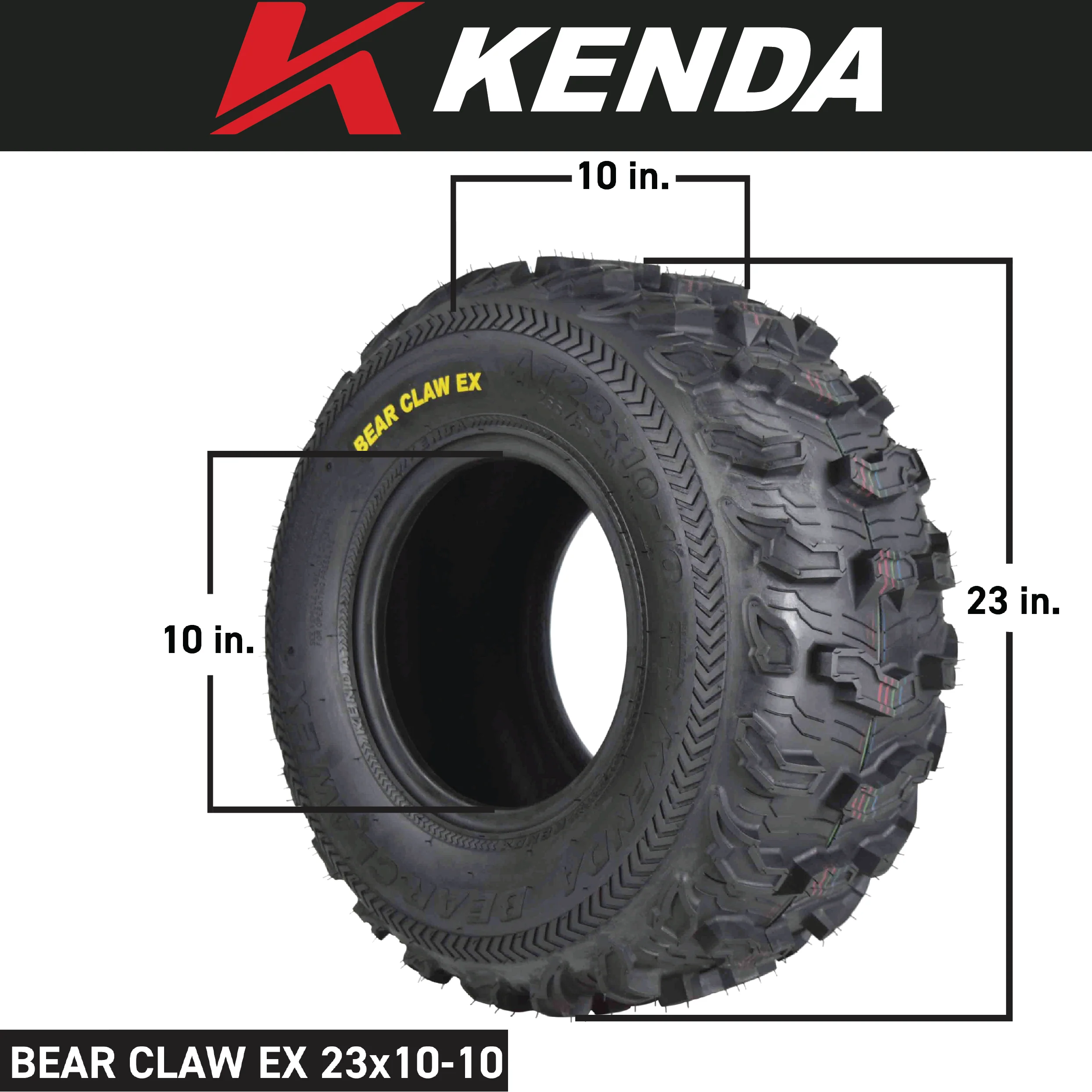 Kenda Bear Claw EX 27x12-12 Rear ATV 6 PLY Tires Bearclaw 27x12x12 - 2 Pack