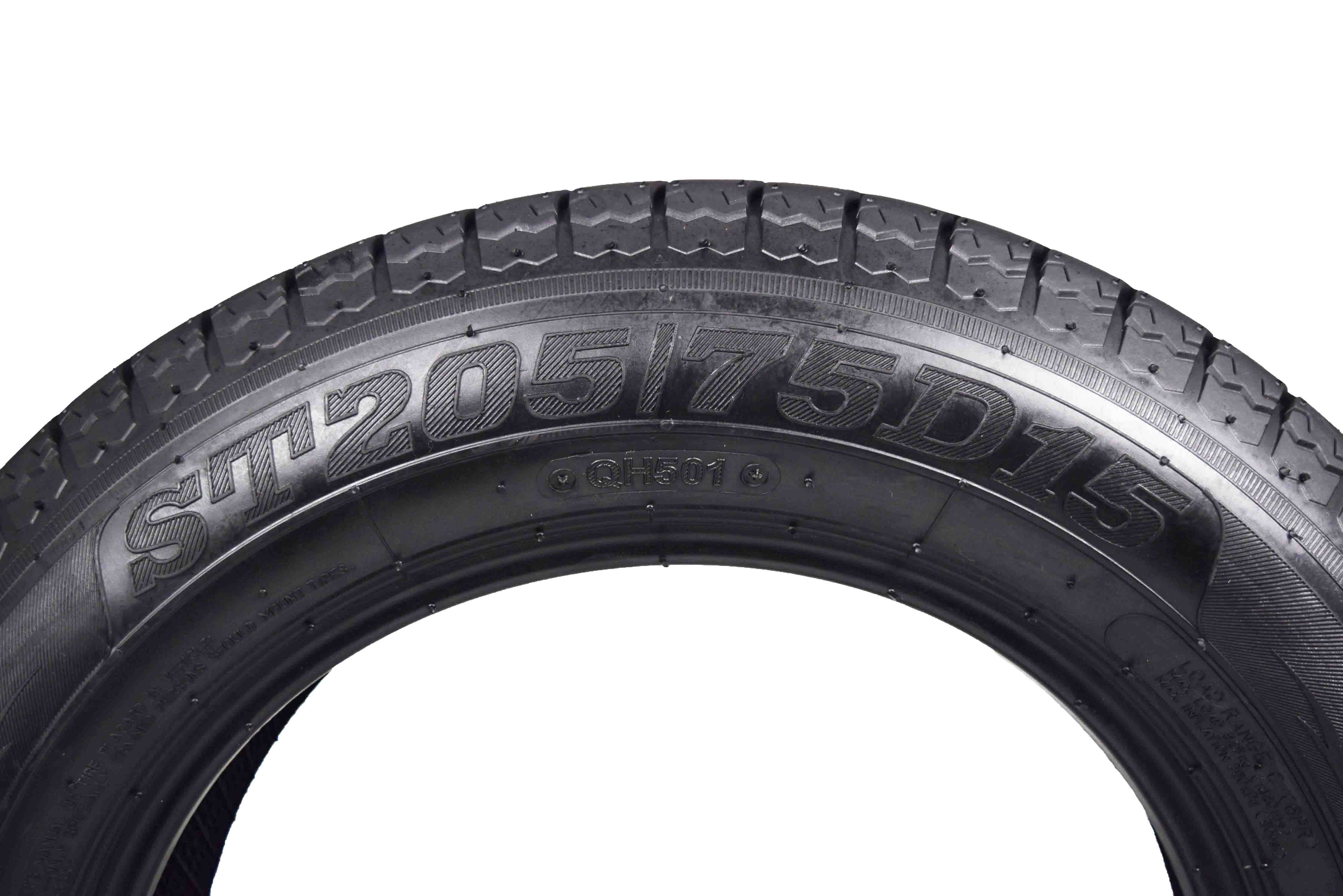 MASSFX ST205/75D15 Bias 6 Ply Trailer Tire Single Tire 205/75-15 205 75 15