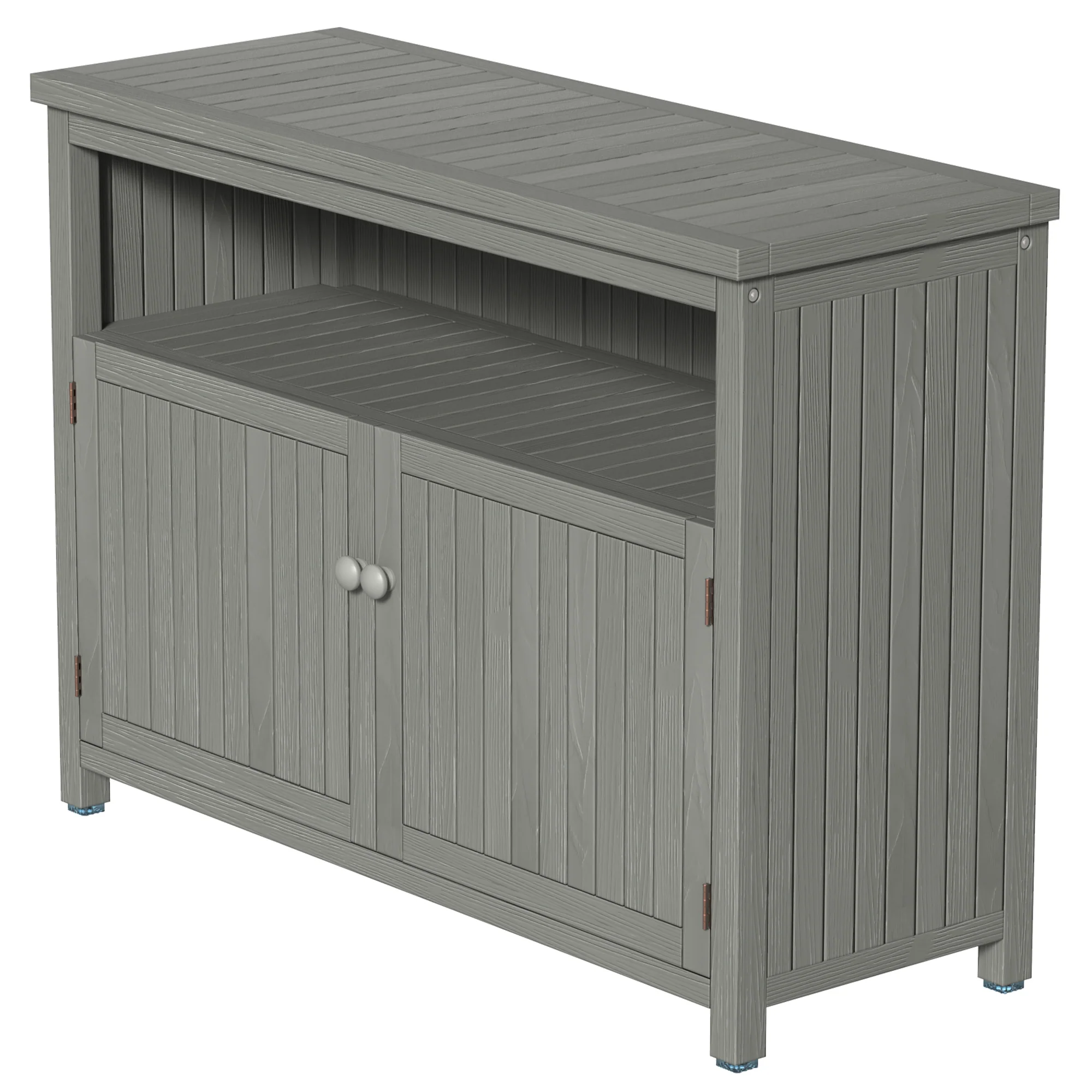 GDLF Outdoor Cabinet Console Table Sideboard for TV Stand Hot Tub Entryway Patio Deck Storage