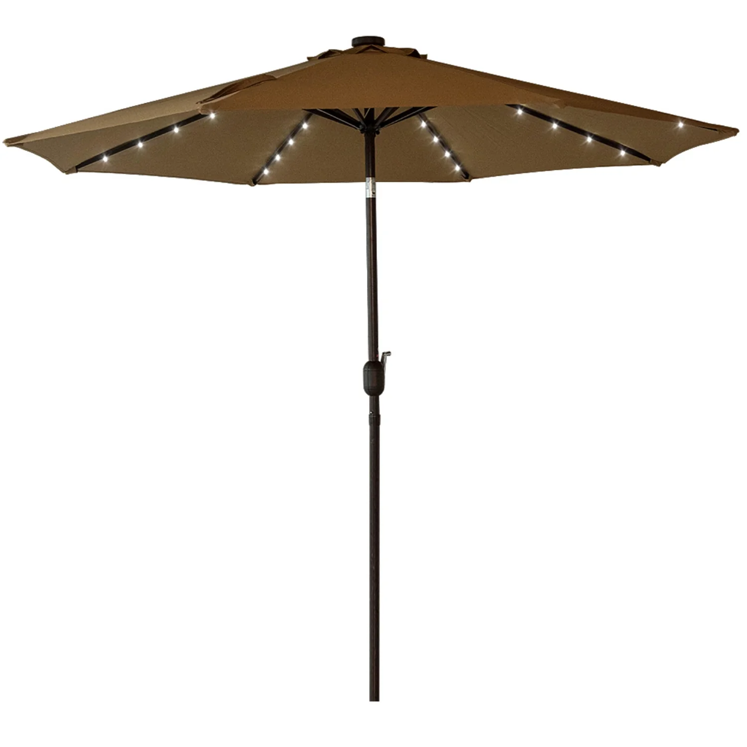 Solar Powered 32 LED Lighted Outdoor Patio Umbrella