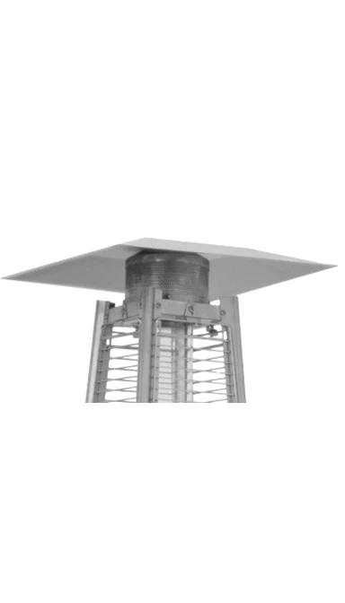 AZ Patio Heaters Hammered Bronze Glass Tube Patio Heater - HLDS01-GTPC