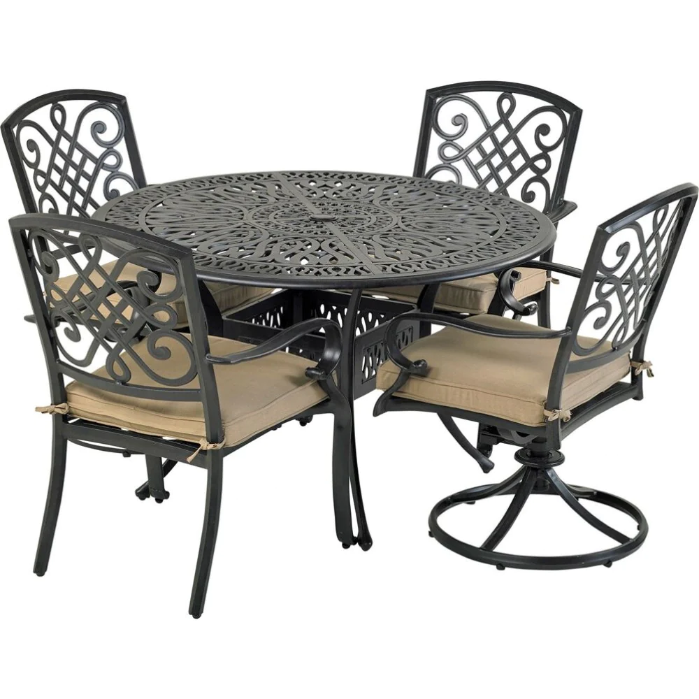 Patio Resort Lifestyles Bridgetown Round 5-Piece Dining Set