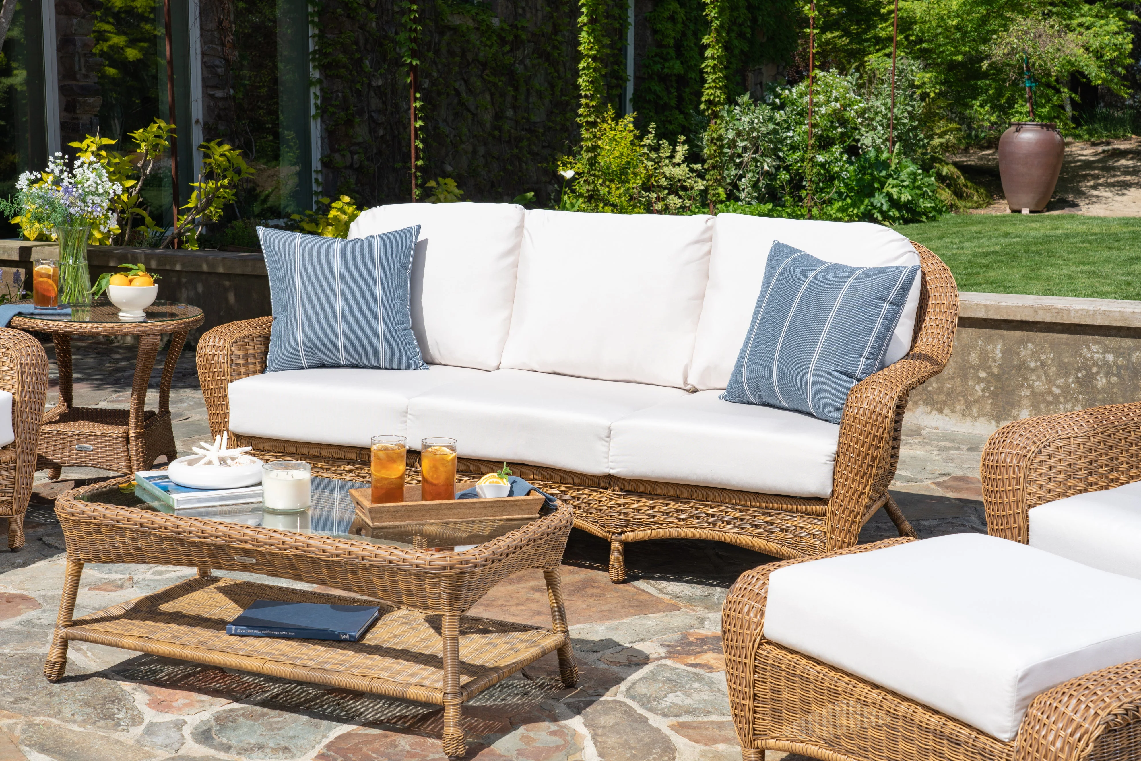 Tortuga Outdoor Sea Pines 6-Piece Seating Set with Sofa - Mojave