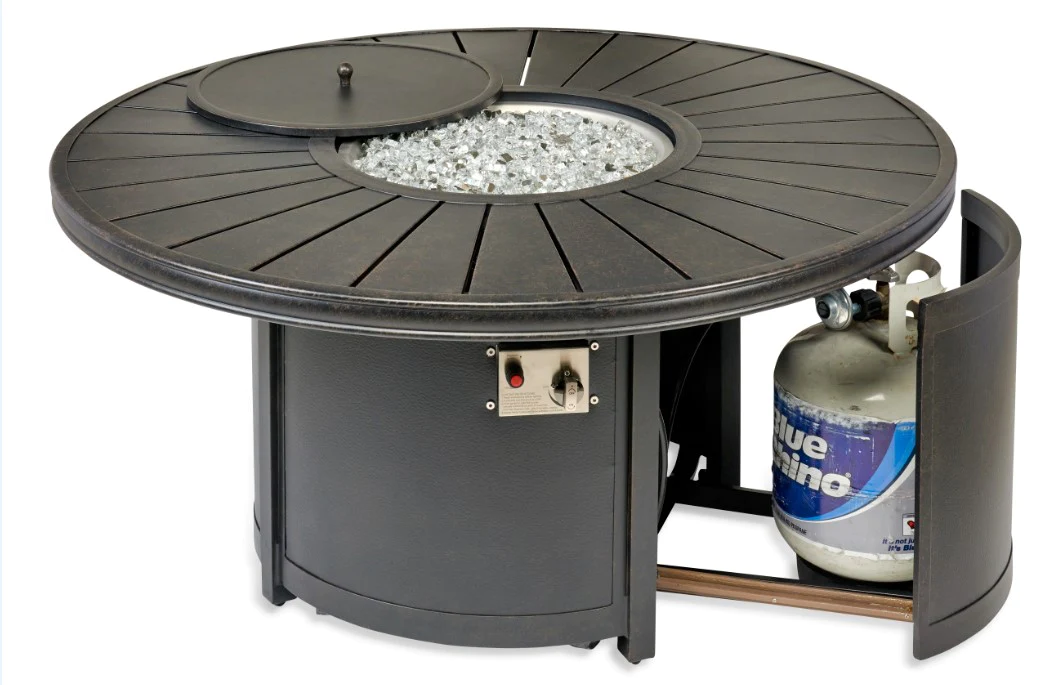 Patio Resort Lifestyles 52in Venice Series Round Chat Fire Table
