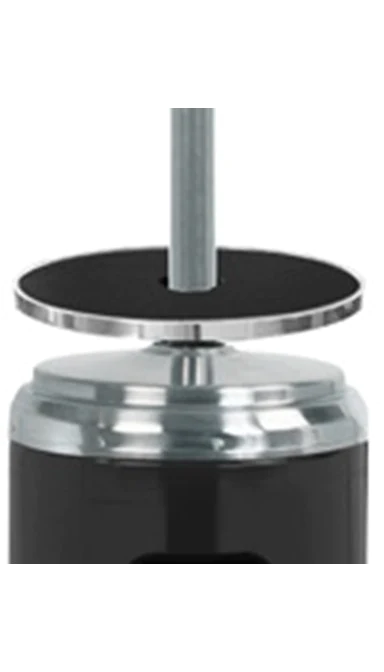 Az Patio Heaters Stainless Steel & Black Patio Heater with Table HLDS01-SSBLT