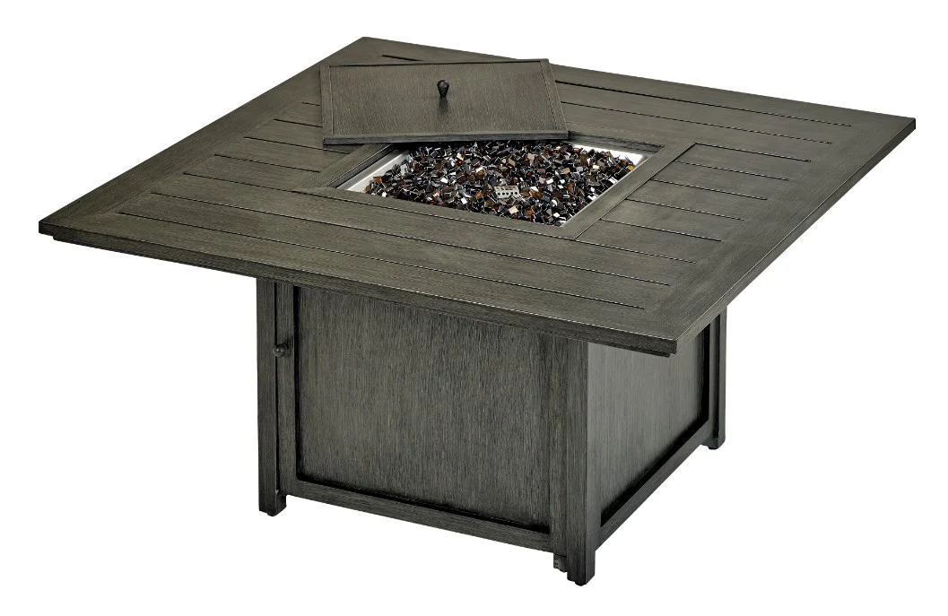 Patio Resort Lifestyles Paris 49in Square Fire Table w/ Burner