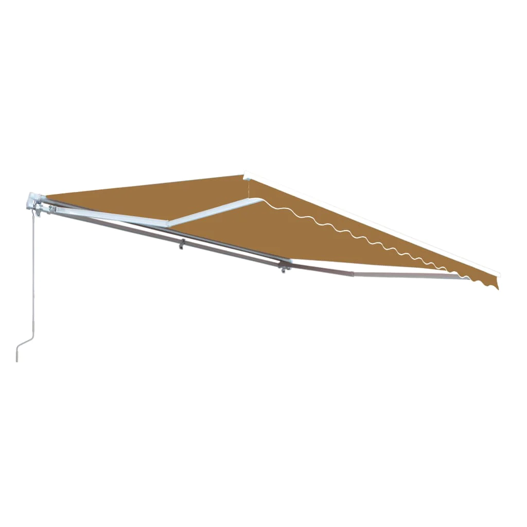 Aleko Retractable Patio Awning 12x10 Feet Sand AW12X10SAND31-AP
