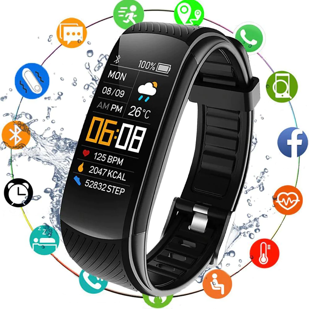 Fitness Tracker Smart Watch with Blood Pressure and Heart Rate Monitor