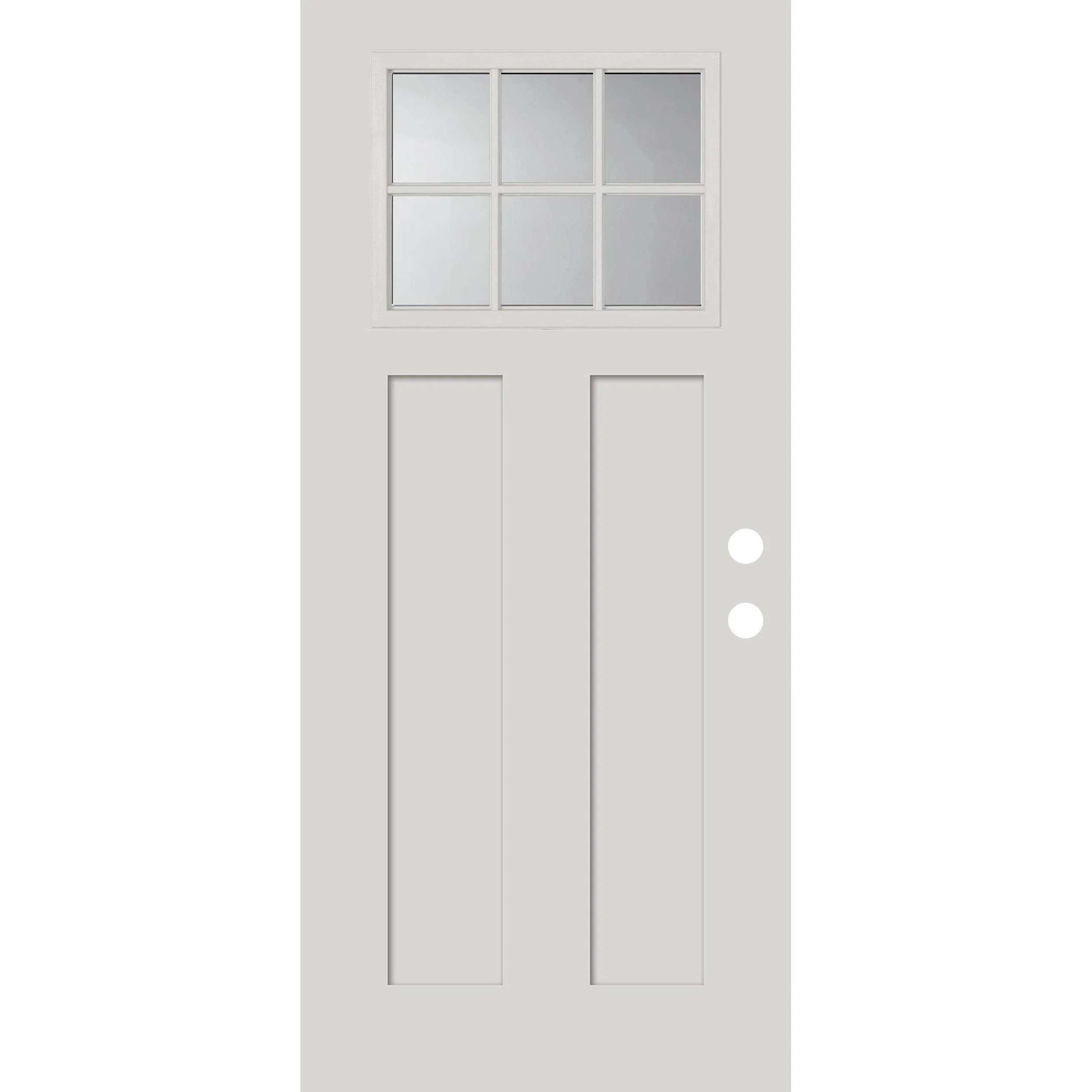 Smooth Fiberglass Entry Door Slab (3 Panel Craftsman)