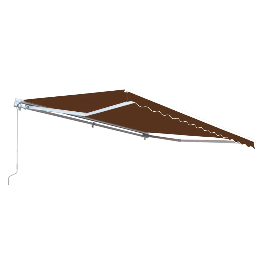Aleko Retractable Patio Awning 10x8 Feet Brown AW10X8BROWN36-AP