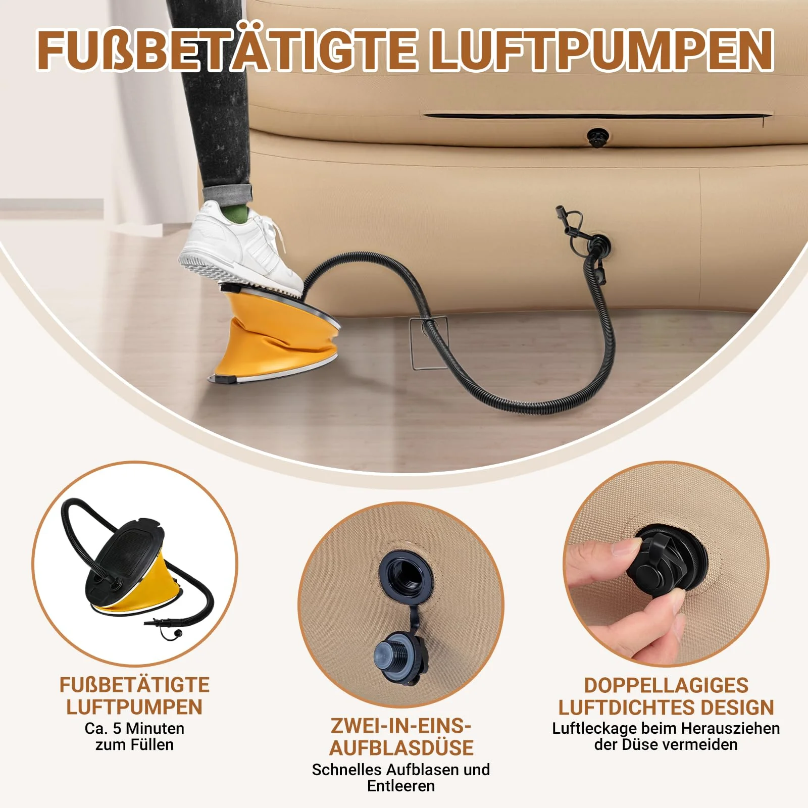 KingCamp Single Inflatable Sofa Set