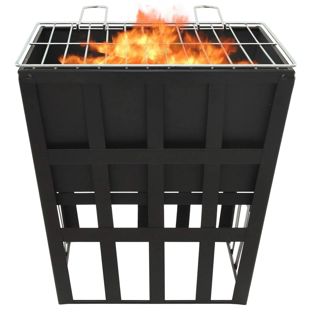 EBTOOLS 2-in-1 Steel Fire Pit and BBQ