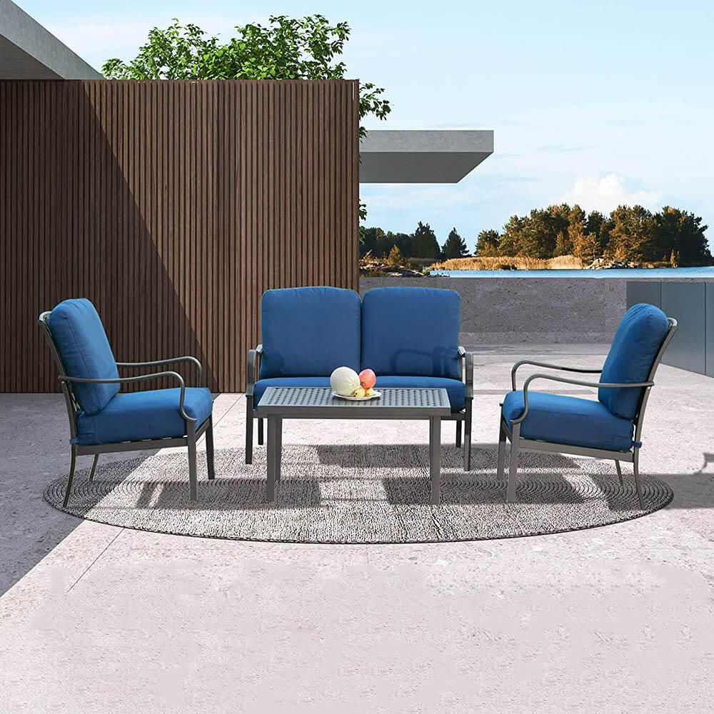 4 Pcs Outdoor Sofa Set