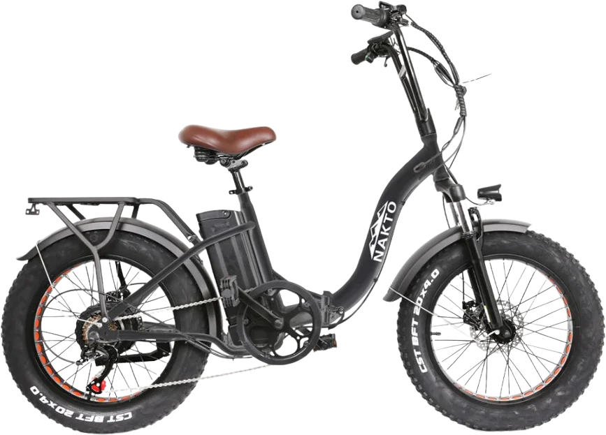 Nakto Folding OX Electric Fat Tire Bike 20