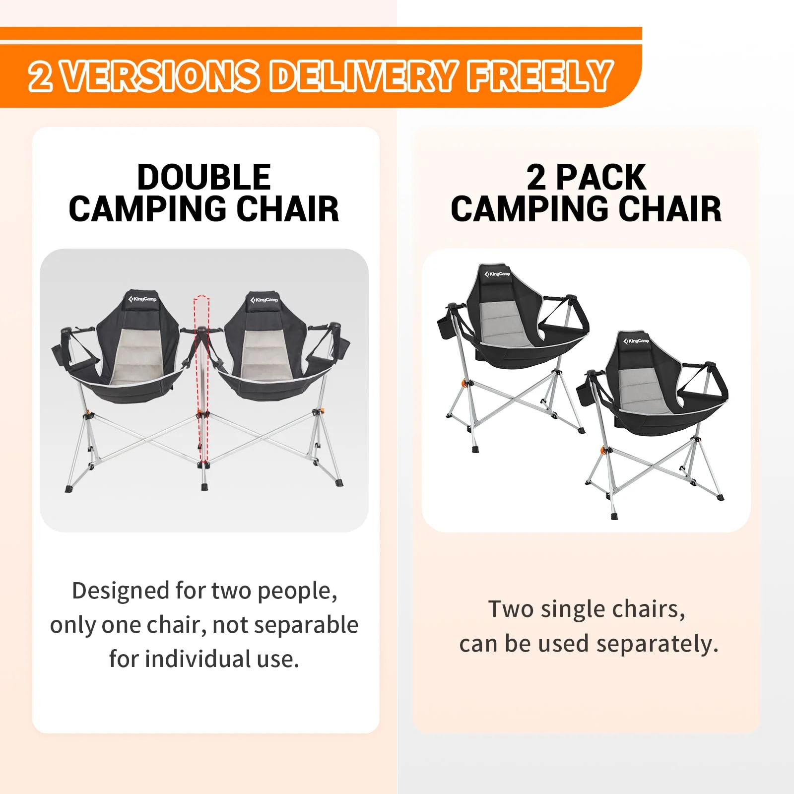 KingCamp ORCHID C30 Oversize Double Hammock Camping Chair