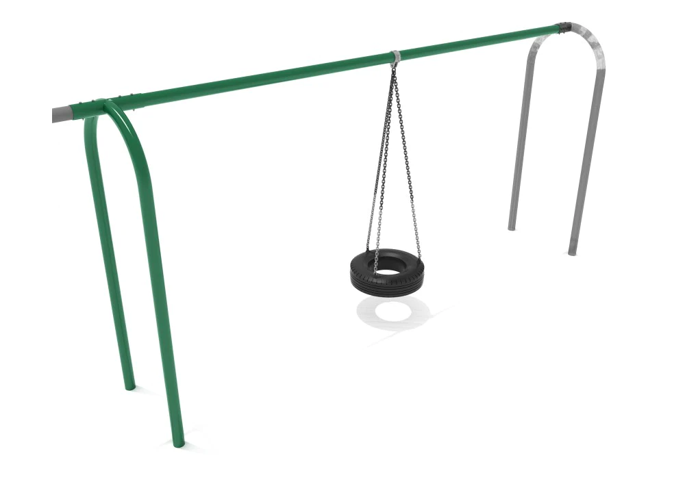 8 feet high Elite Arch Post Tire Swing - Add a Bay (to Tire Swing Bay)