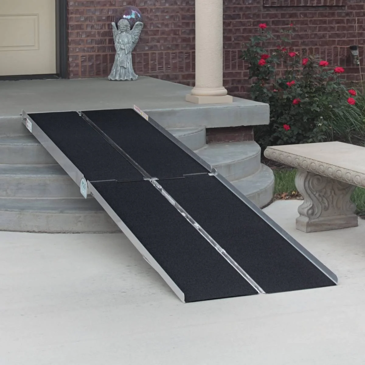 Prairie View Industries Bariatric Multifold Wheelchair Ramp 7' x 36