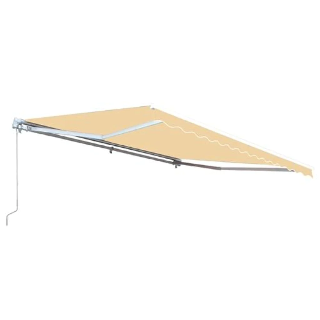 Aleko Motorized Retractable Patio Awning 10x8 Feet Ivory AWM10X8IVORY29-AP