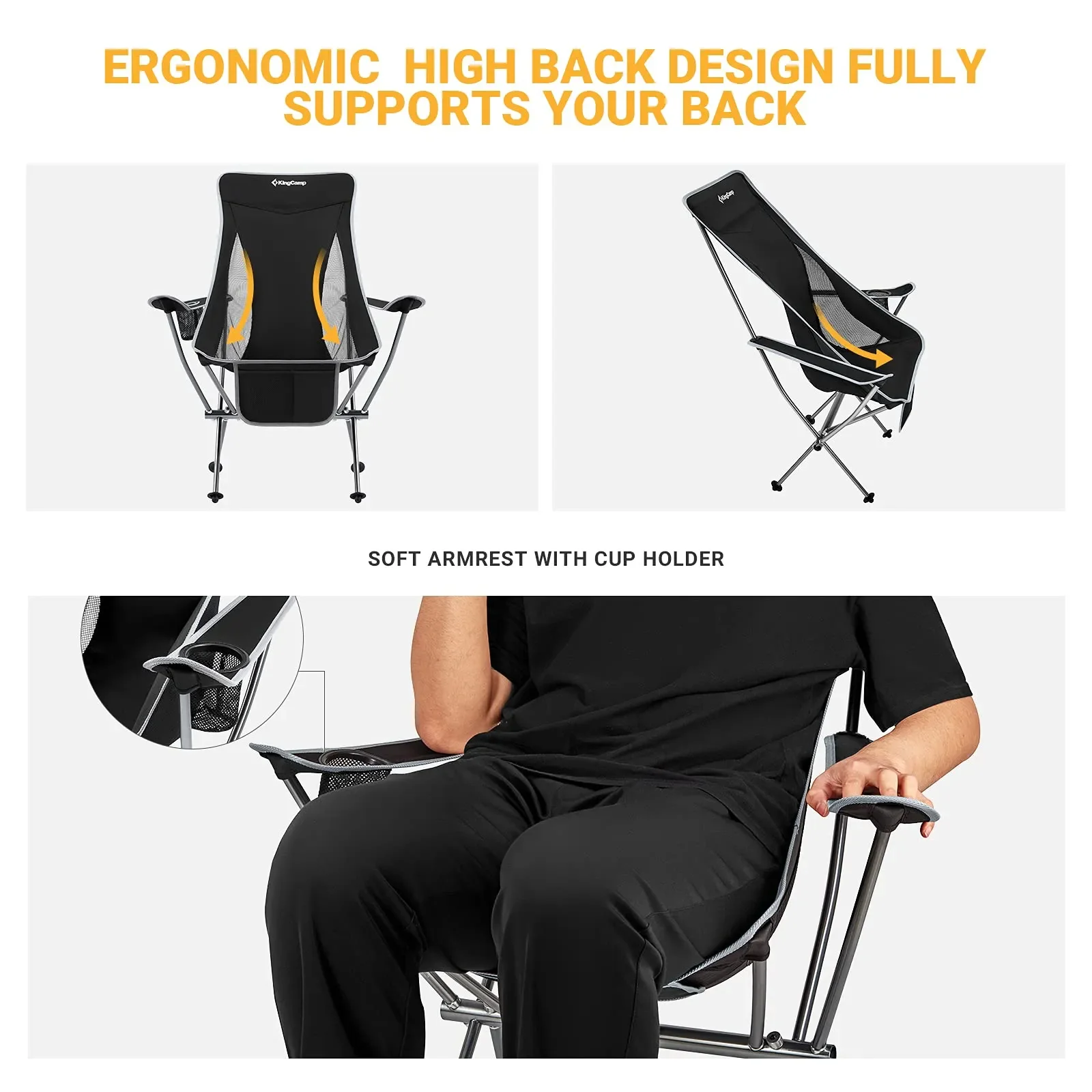 KingCamp CAMELLIA Set of 2 Ultralight Armchair